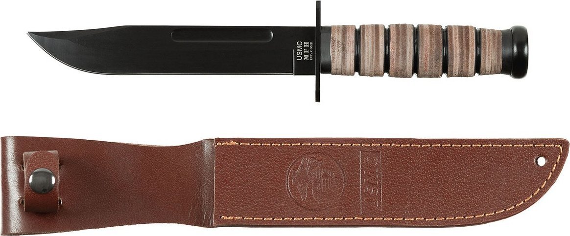 MFH SKÓZANY NÓŻ USMC Z POCHWĄ