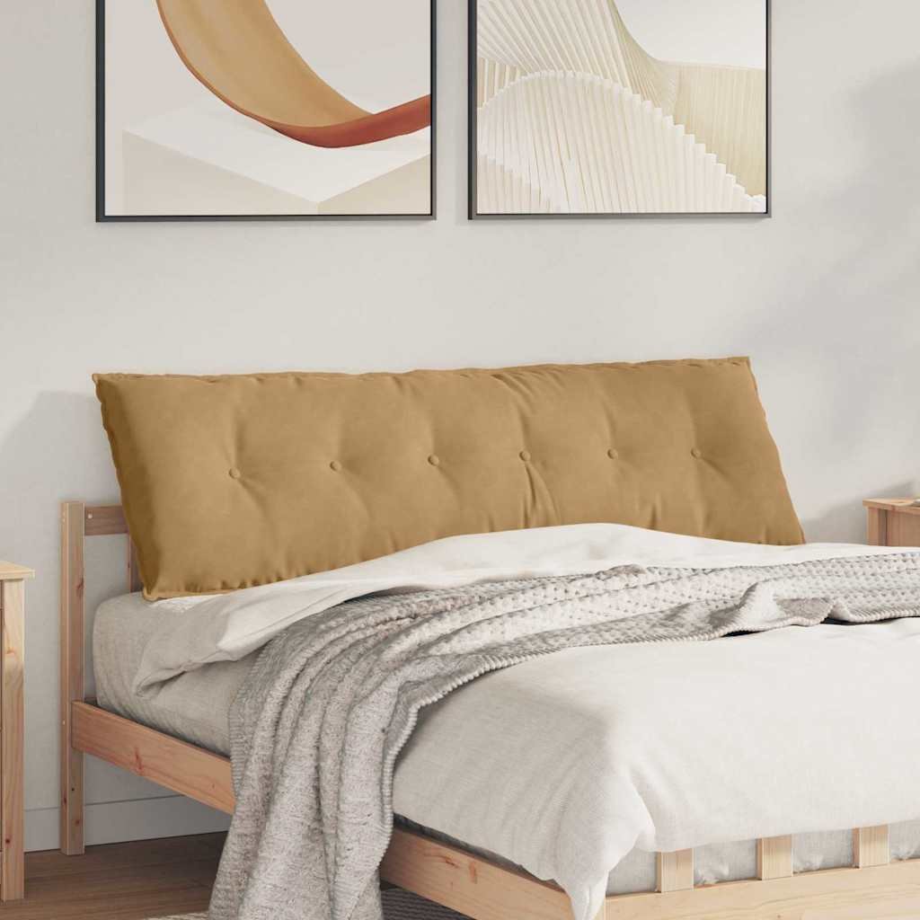 vidaXL Poduszka na plecy Brązowy 160 x 50 cm Tkanina sztruksowa