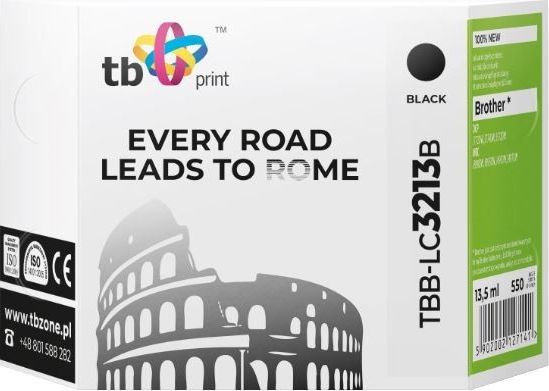 Tusz TB Print Tusz do Brother DCP-J722DW Black TBB-LC3213B 100% nowy-TBB-LC3213B