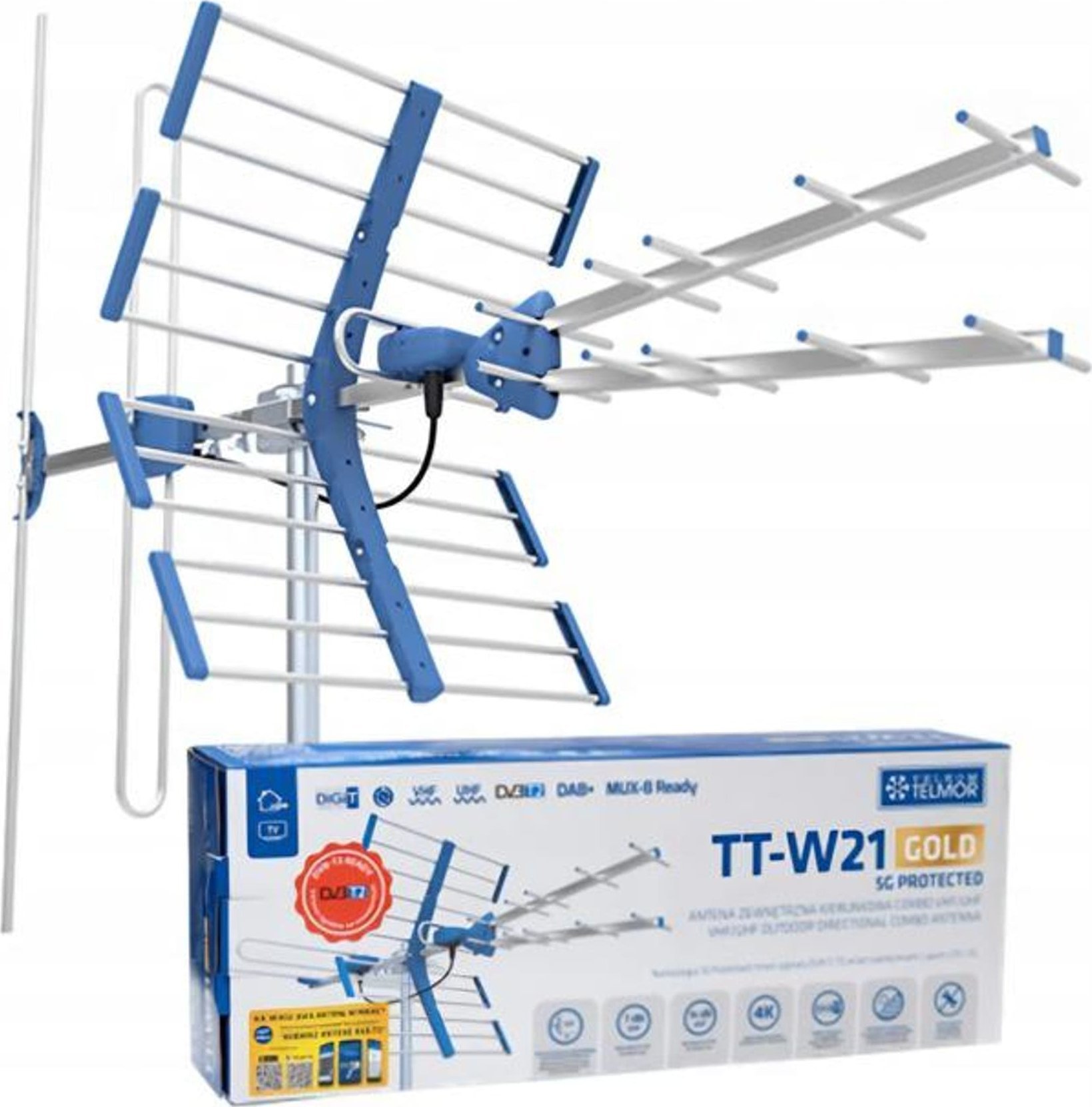 Antena RTV Telmor ANTENA KIERUNKOWA TT-W21-GOLD/COMBO TELMOR