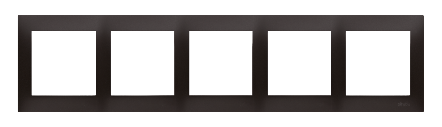 Kontakt-Simon Ramka 5-krotna 54 Premium do puszek karton-gips antracyt metalizowany (DRK5/48)