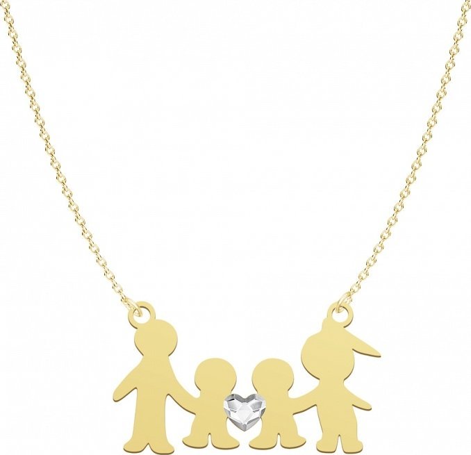 Radziszewska Jewellery Pozłacany Naszyjnik RODZINA GRAWER GRATIS DEDYKAC