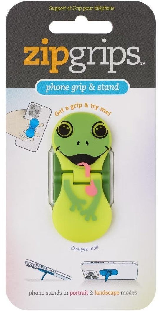ZipGrip uchwyt na palce do telefonu Żaba