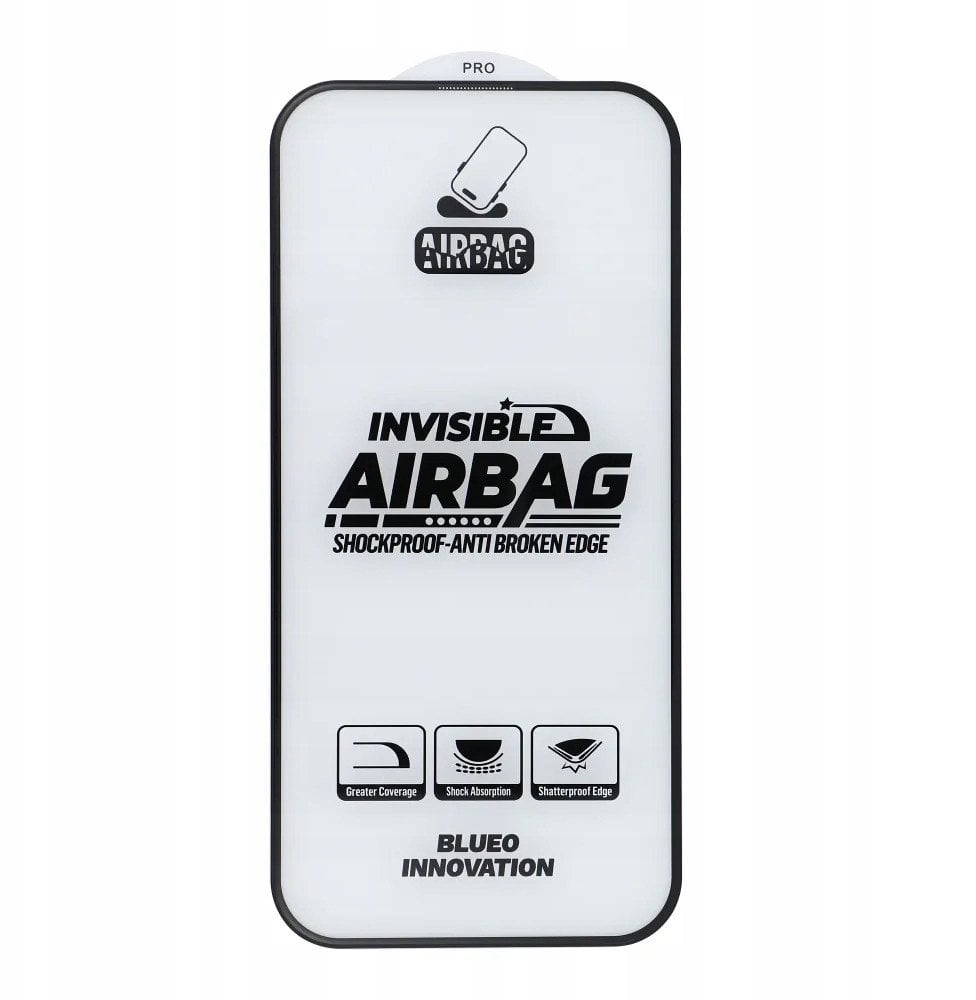 Szkło Hartowane 5D Mr. Monkey Glass - Apple iPhone 17 Pro czarny (Airbag Anti-broken)