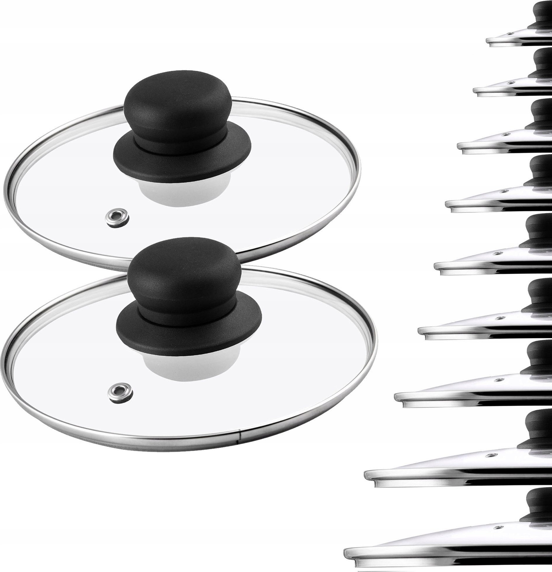 Kadax Pokrywka Szklana 16cm Do Patelni Garnka Pokrywa 2x