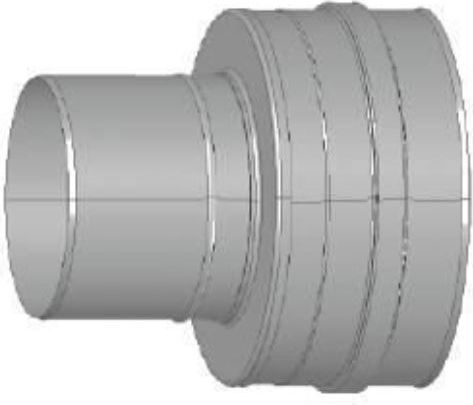 Jeremias Redukcja 80 Mufa 60 nypel z uszczelką- (EWE060080)
