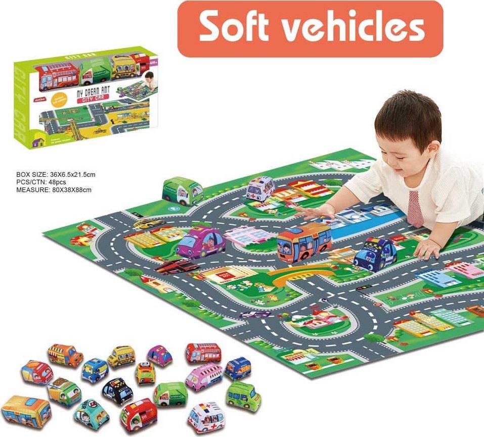 Ramiz Mata Miasto + Zestaw Miękkich Autek