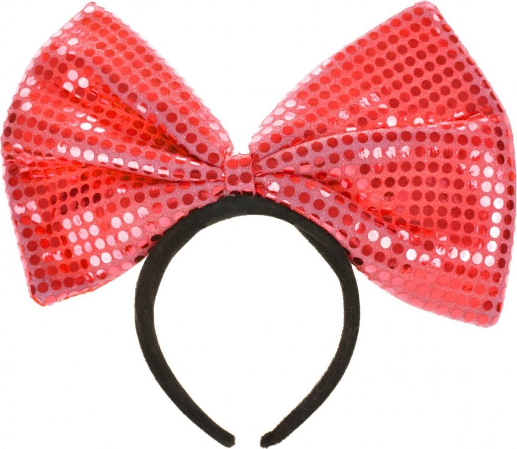 Opaska z kokardą gigant czerwona