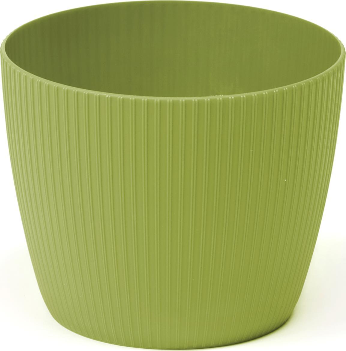 Lamela Doniczka osłonka plastikowa oliwkowa 14 cm Magnolia Jumper