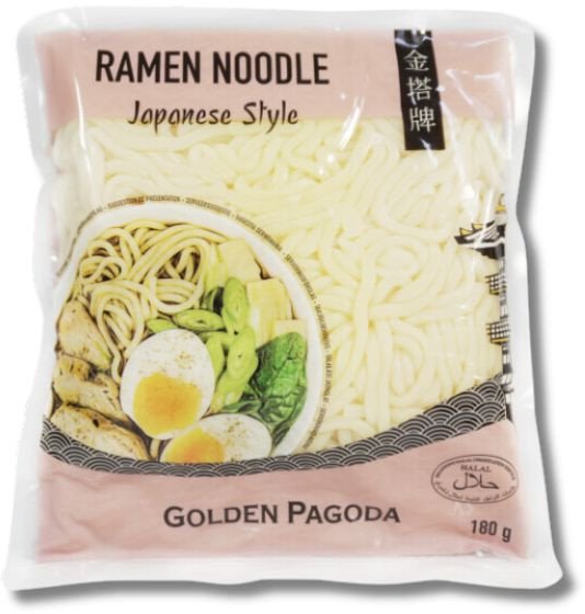 Makaron ramen świeży japoński gotowy do zupy halal golden pogoda 180g
