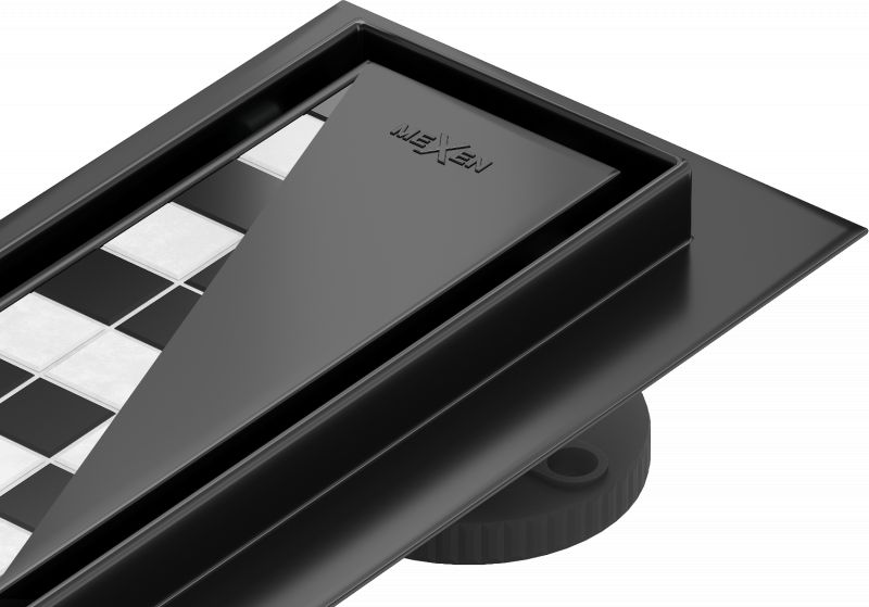 Mexen Mexen Flat M13 odpływ liniowy 2w1 90 cm czarny - 1710090-15