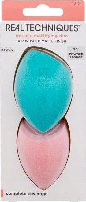 Real Techniques REAL TECHNIQUES_SET Miracle Mattifying Duo gąbka do makijażu 2szt.
