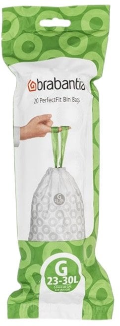 Brabantia šiukšlių maišai, G 23-30 l, 20vnt.