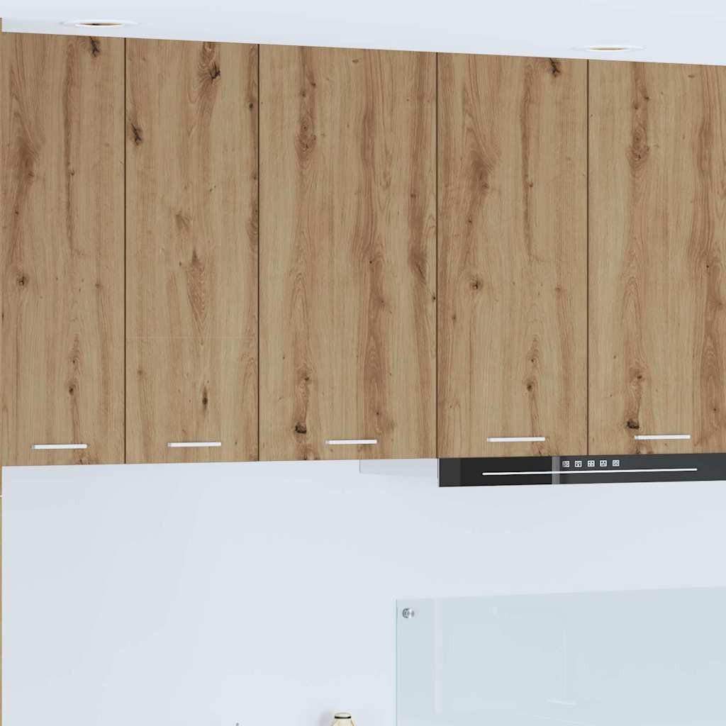 vidaXL Szafka wisząca Riga Dąb rzemieślniczy i biały 40 x 31 x 80 cm