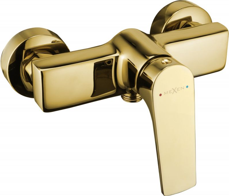 Bateria prysznicowa Mexen Lynx złoty
