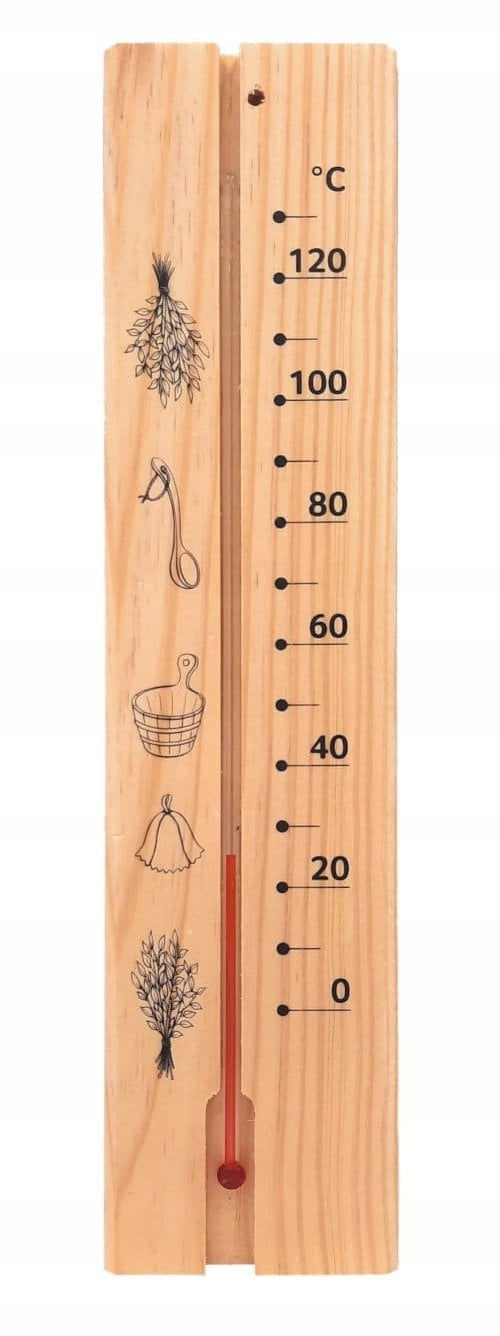 4LIVING SAUNA THERMOMETER WOODEN