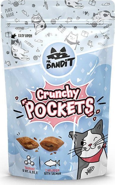 MR. Bandit Mr Bandit Crunchy Pockets z łososiem 40g