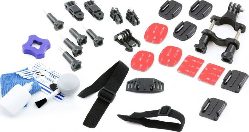 Xrec Zestaw Montażowy Basic Do Gopro Hero 5 4 3+ 2 + / Sjcam / Xiaomi / Xiaoyi