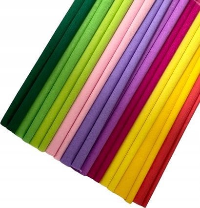 Happy Color Bibuła marszczona 25x200cm mix 10 rolek