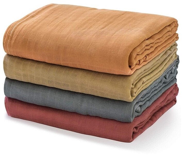 Momcozy 4-PACK BABY RECEIVING BLANKETS SWADDLE WRAP 47 X 47 INCHES