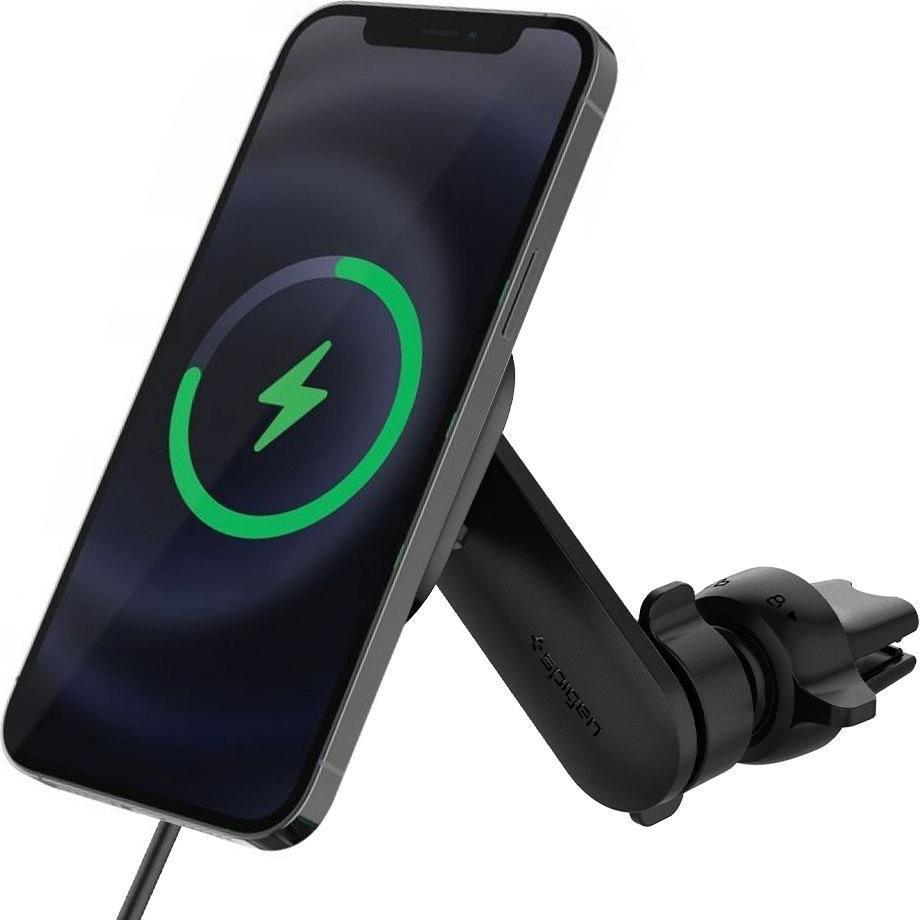Spigen Magnetyczny uchwyt Spigen ITS12W Onetap Magnetic Magsafe 7.5W Black