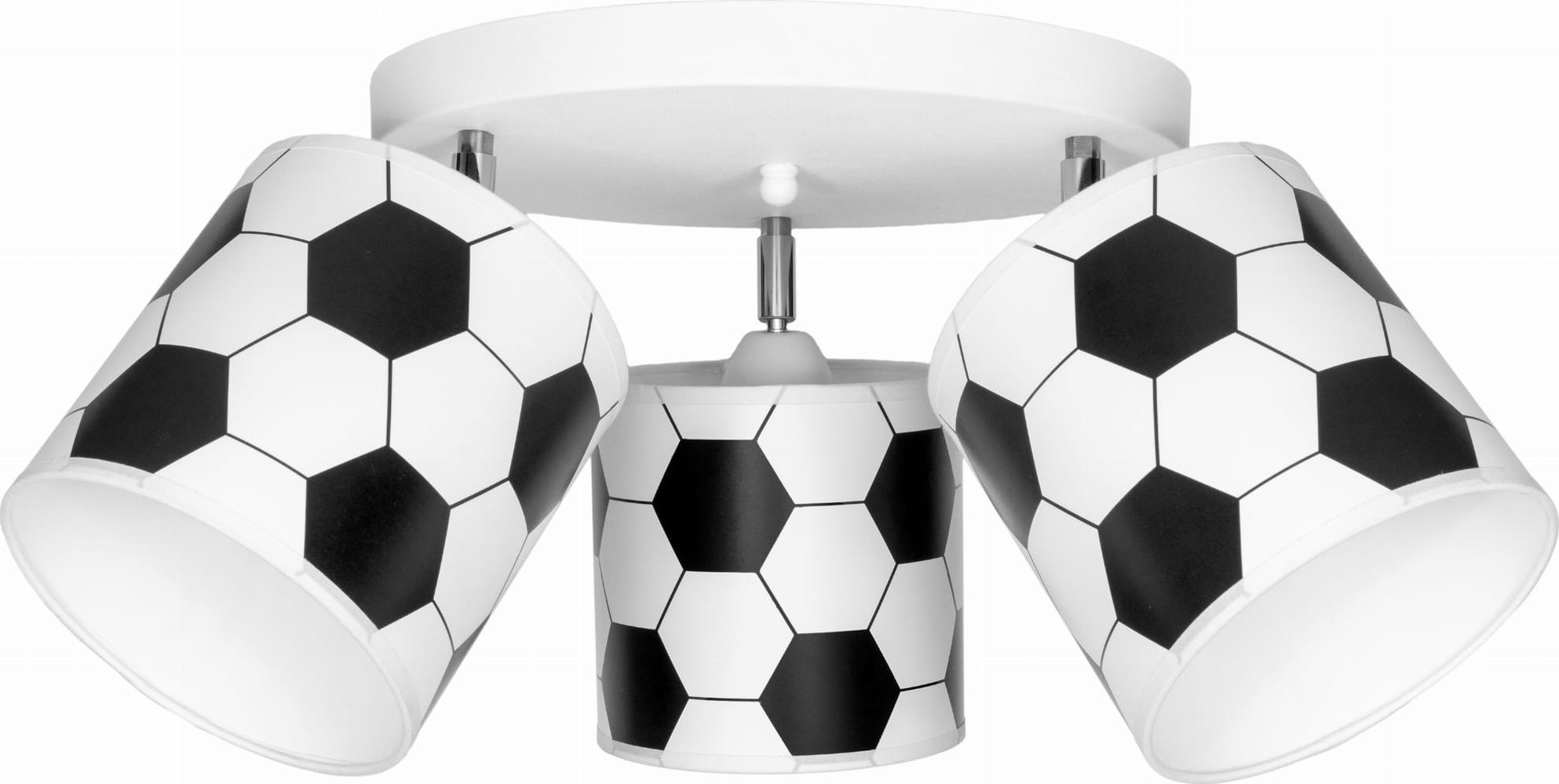 Solar Lampa wisząca regulowana do pokoju chłopca duże piłki