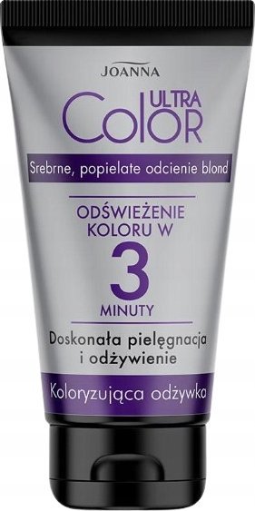 Joanna Joanna Ultra Color Koloryzująca Odżywka do włosów 3-minutowa - srebrne i popielate odcienie blond 100g