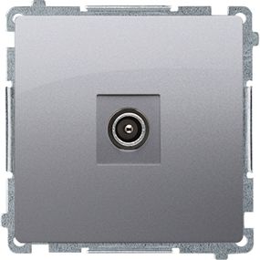Kontakt-Simon Gniazdo antenowe Simon Basic RTV końcowe inox (BMAK3.01/21)