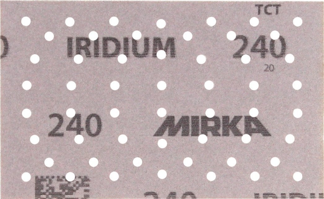 Szlifierka Mirka MIRKA IRIDIUM PAPER 81x133 OPEN. GR.240 54 HOLES/100 pcs