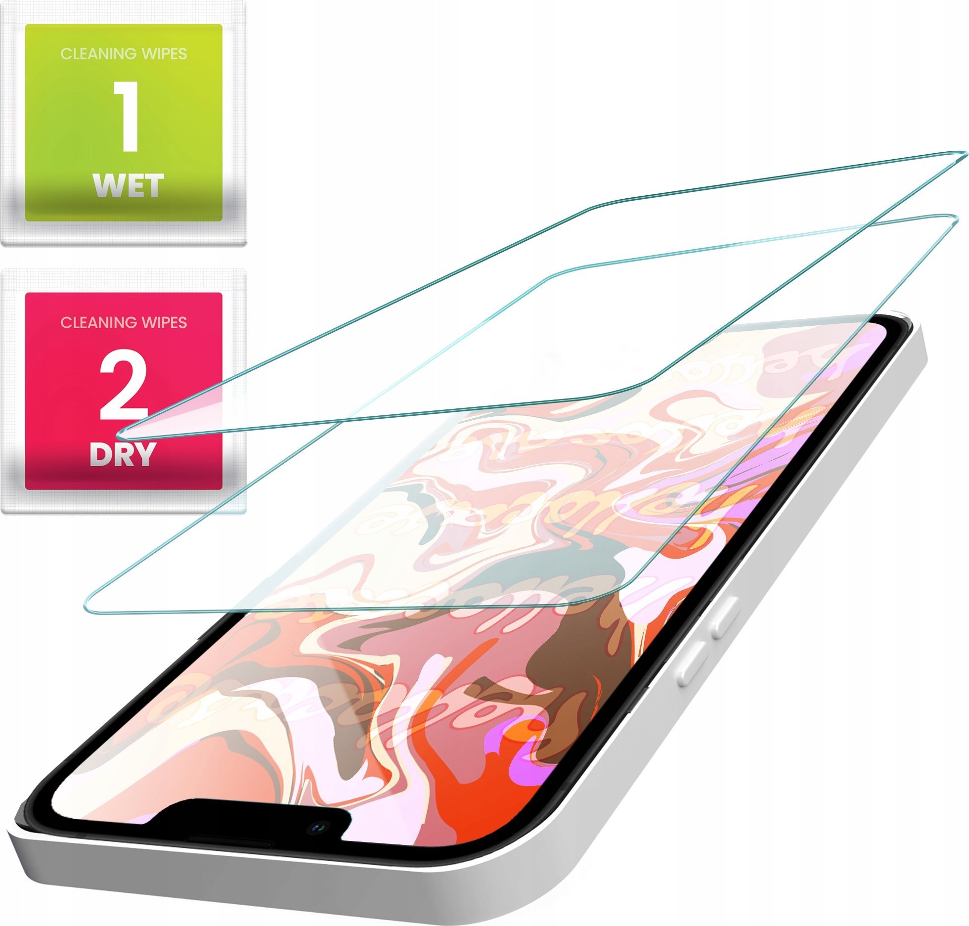 Hello Case 2-PAK Szkło Hartowane do Lg G7 / G7 Thinq (szybka, płaskie 2.5D, ochronne)