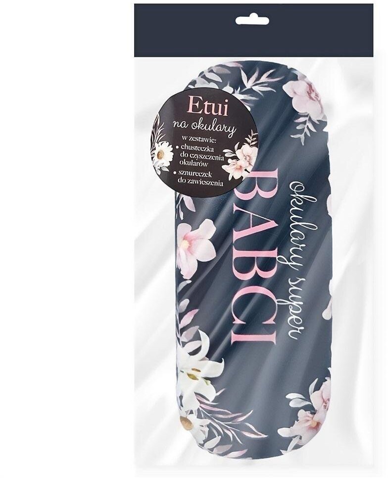 Etui na okulary granatowe- okulary Super Babci