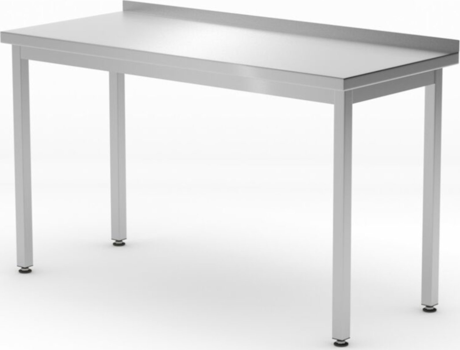 Hendi Stół blat roboczy przyścienny z rantem Budget Line STAL 1000 x 600 x 850 mm - Hendi 817209 Stół blat roboczy przyścienny z rantem Budget Line ST