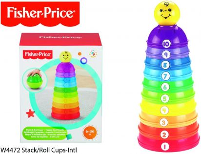 Fisher Price Okrągłe Kubeczki do ustawiania - W4472
