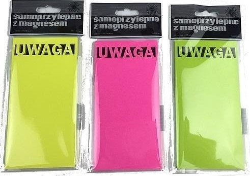 Ziemia Obiecana Karteczki elektrostatyczne 75x75mm 100K Uwaga MIX