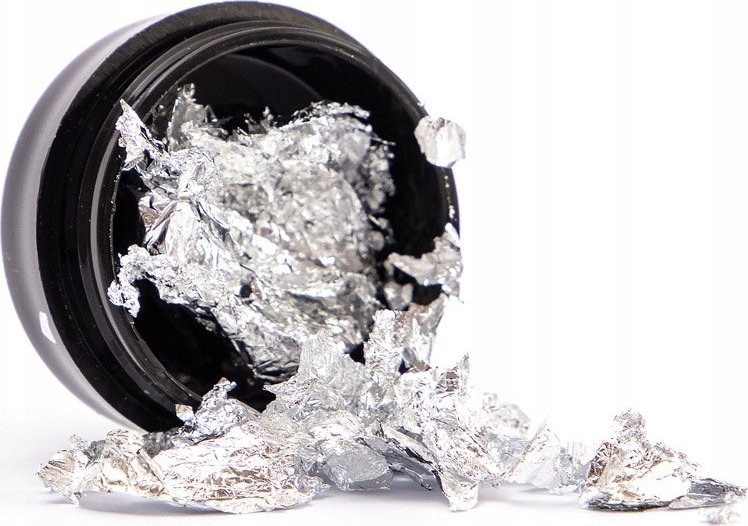 Cosmetics Zone Pazłotko - metaliczne płatki do zdobień w kolorze srebrnym 7ml