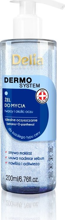 Delia Dermo System Żel odświeżający do mycia twarzy 200ml