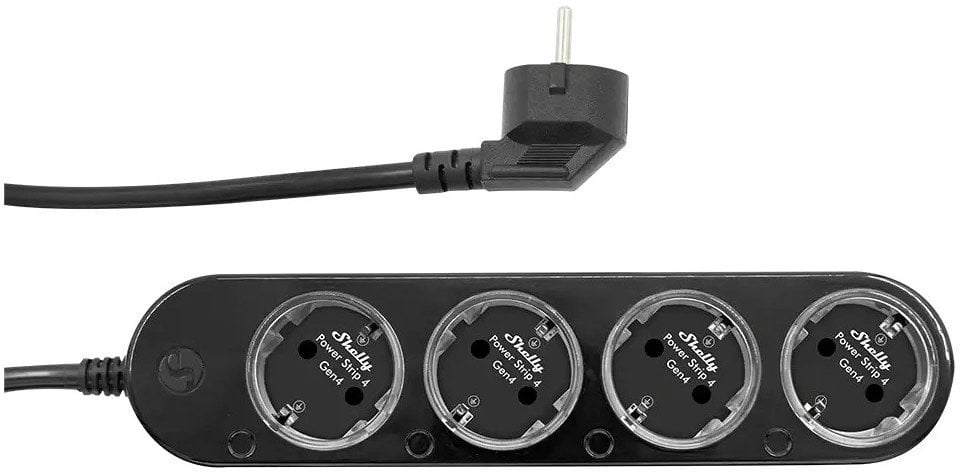 Steckdosenleiste Power Strip 4 Gen4(schwarz, 1,5 Meter Kabel, mit Energiemessung)