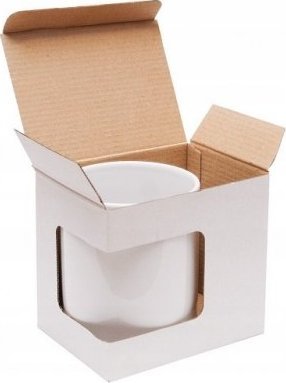 PrzydaSie Pudełko Na Kubek 330Ml Z Okienkiem Na Prezent