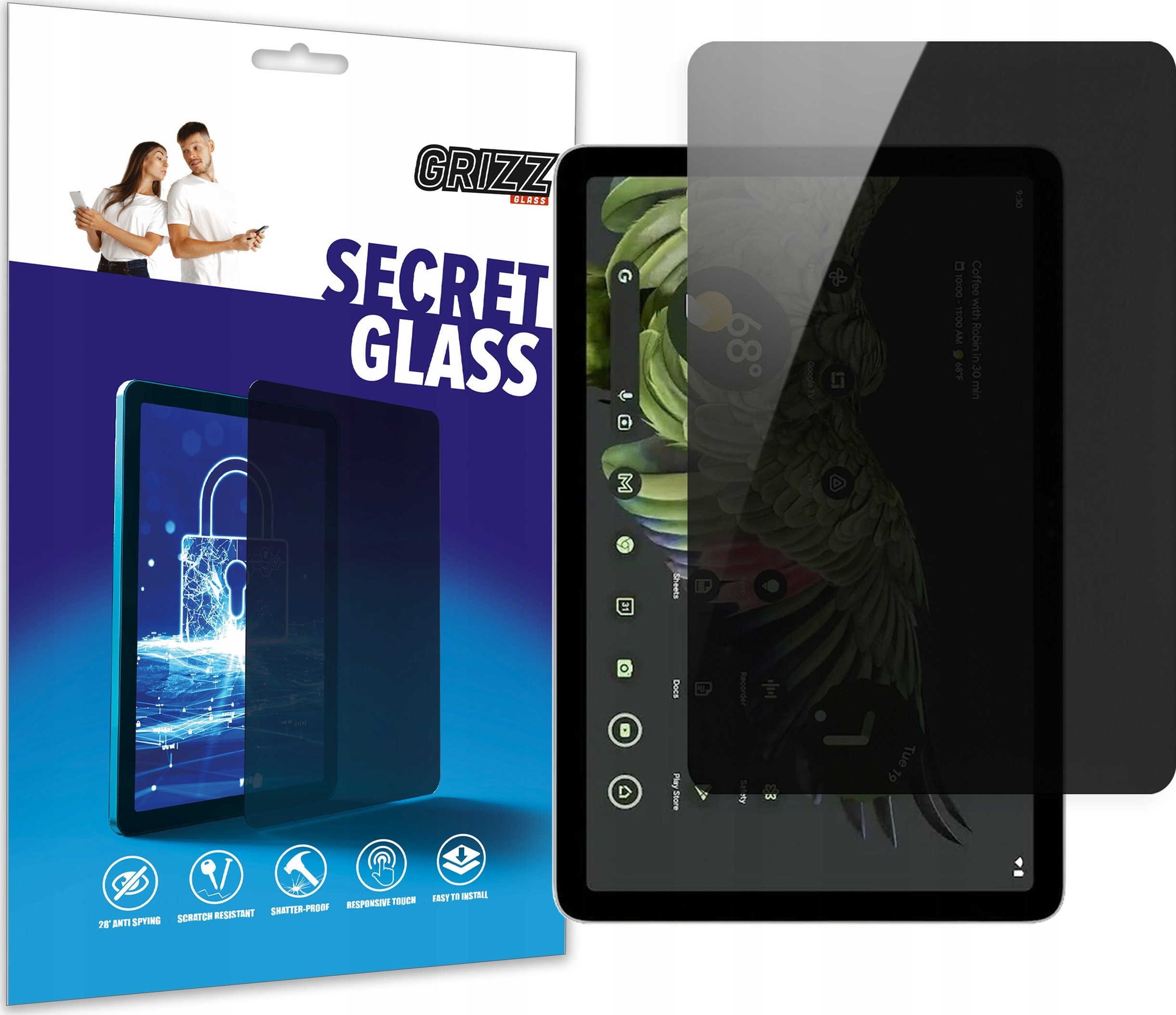 GrizzGlass Szkło prywatyzujące GrizzGlass SecretGlass do Google Pixel Tablet