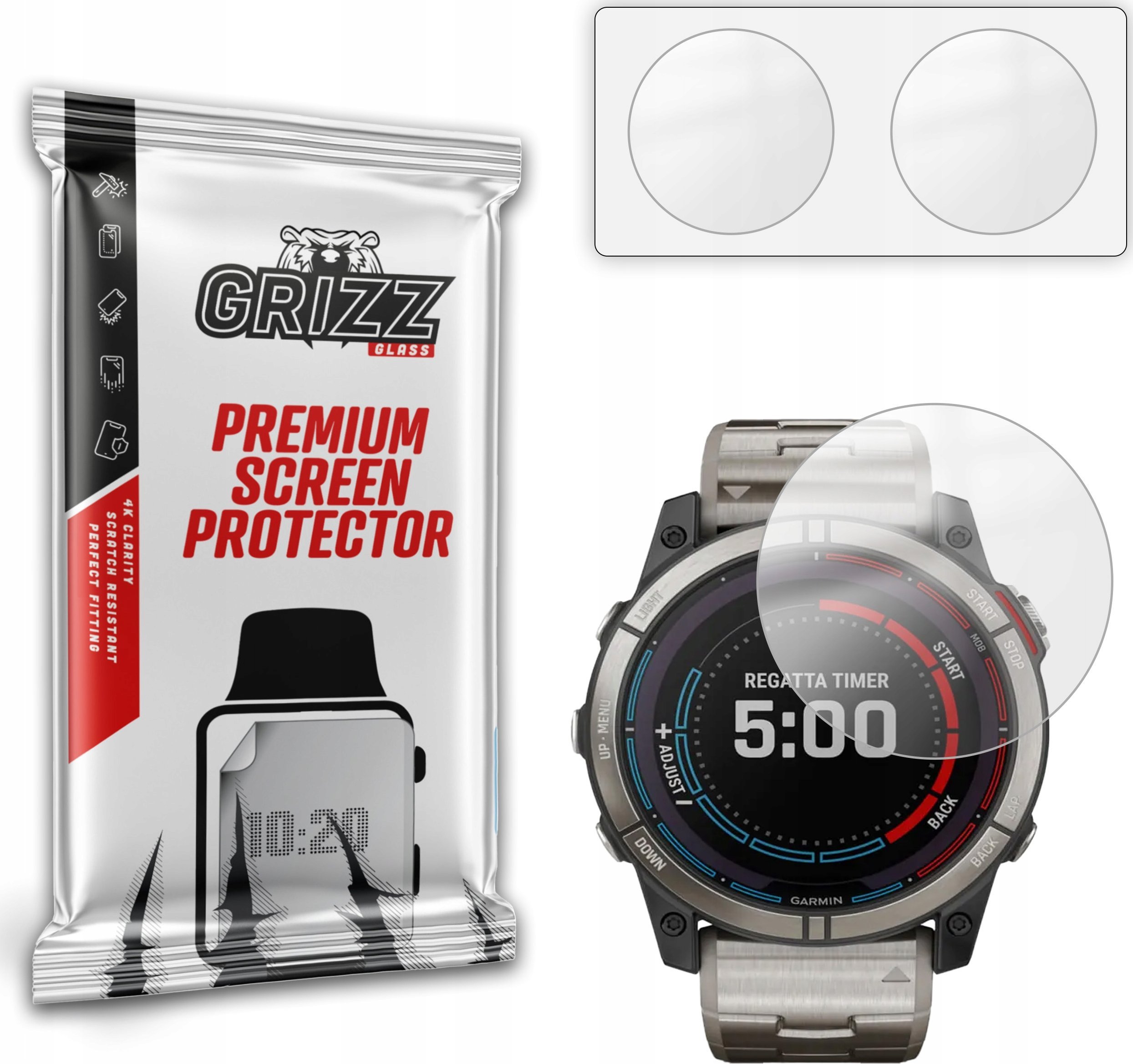 Folia matowa GrizzGlass PaperScreen do Garmin quatix 7X 51mm