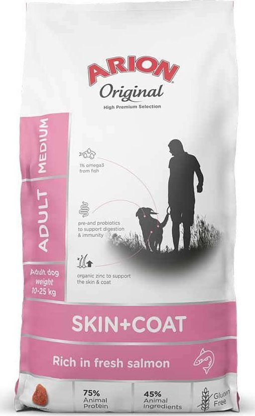 Arion ARION Original Skin & Coat Adult Salmon and Rice Medium Breed 2kg