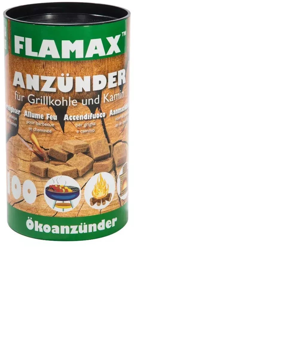 Ekologiskie aizdedzinasanas kubini 100 gab. cilindra 4012425183042