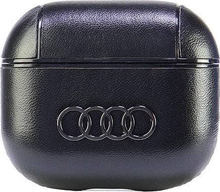 Audi Audi Leather Big Logo AirPods 3 cover czarny/black AU-AP3-GT/D3-BK