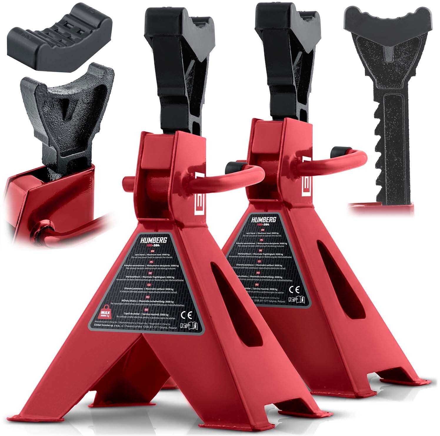 Humberg Kobyłki do samochodów warsztatowe 3 t 2 szt HM-384