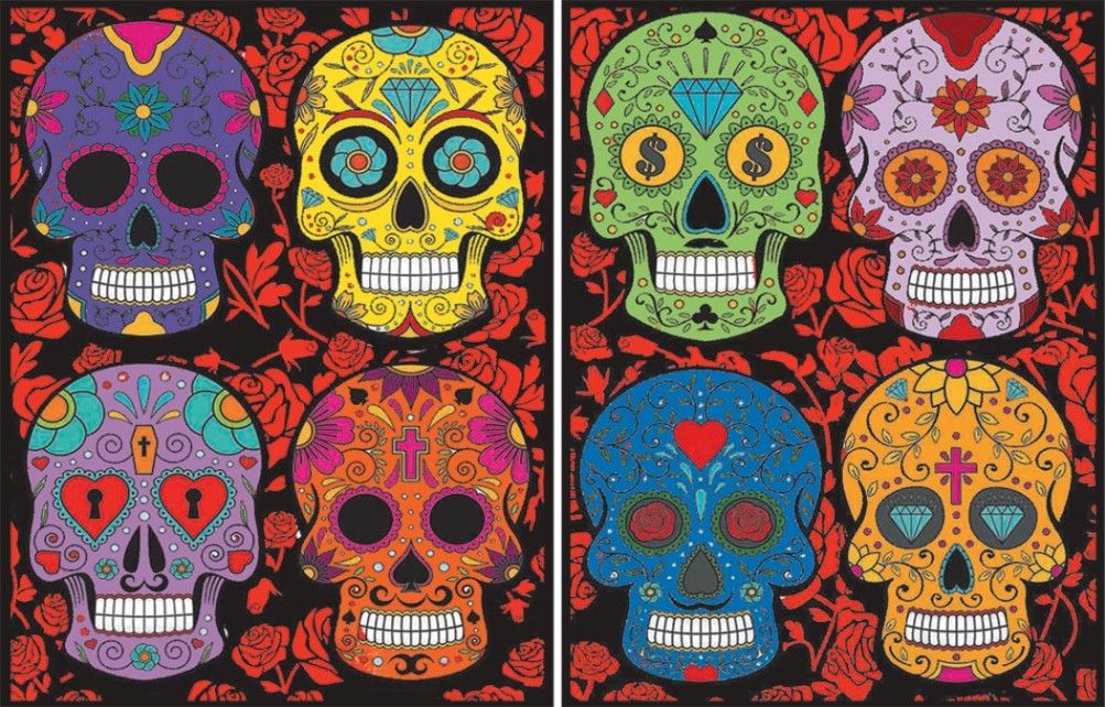 Segregator COLORVELVET Czaszki