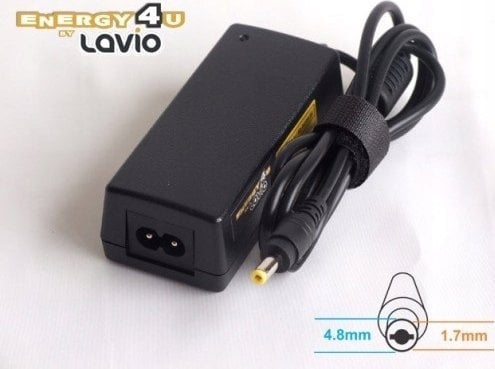 Zasilacz do laptopa Energy4U Energy4U PA87 12V / 3A (4.8x1.7mm) 36W, zasilacz do netbooka / laptopa ASUS EeePC