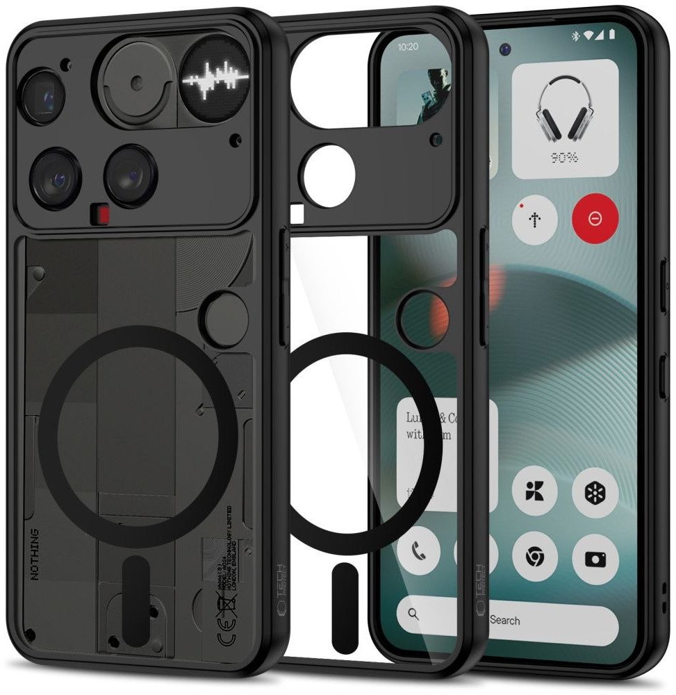 Etui Tech-Protect Magmat Magsafe Nothing Phone 3 Black/clear