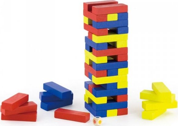 Viga Toys Drewniana gra Jenga Viga Toys