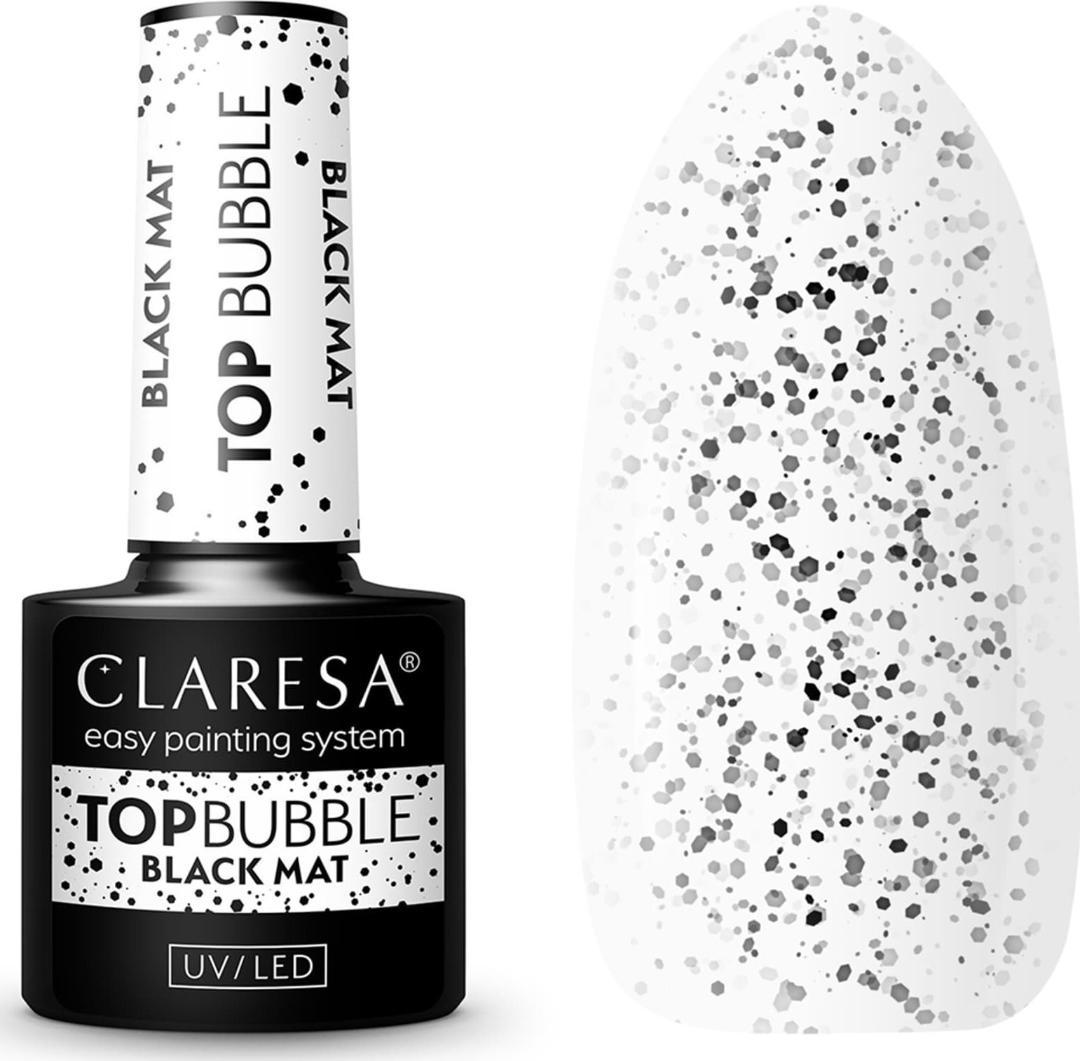 Activeshop Claresa Top Bubble black Matt No wipe -5g