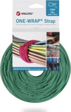 Velcro Taśma VELCRO One Wrap 25 mm x 300 mm, 100 sztuk, zielona
